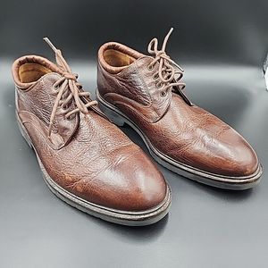 Neil M Wynne Leather Oxfords Dress Shoes Java Brown Men's 9 EEE Extra Wide